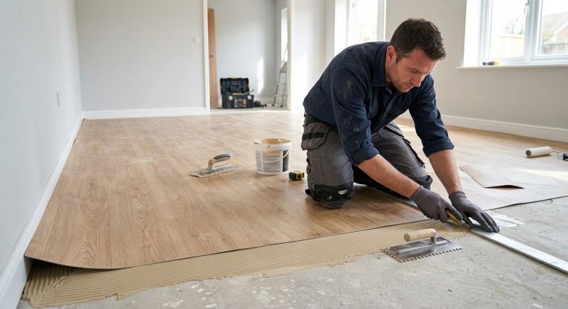 Sheet Flooring Installation