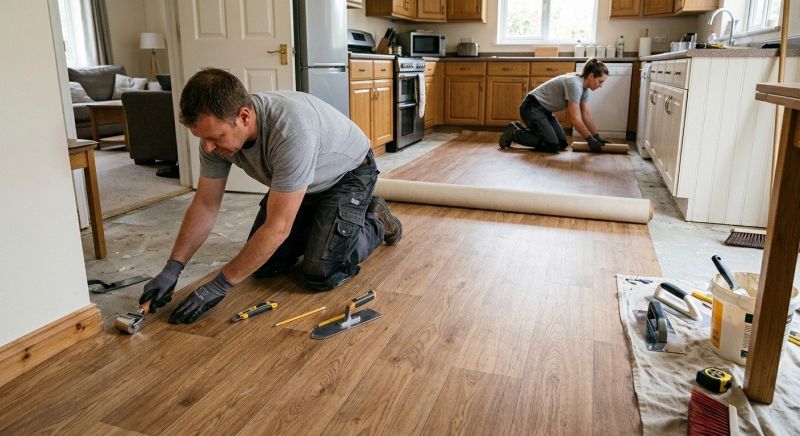 Linoleum Flooring Replacement in Suitland, MD