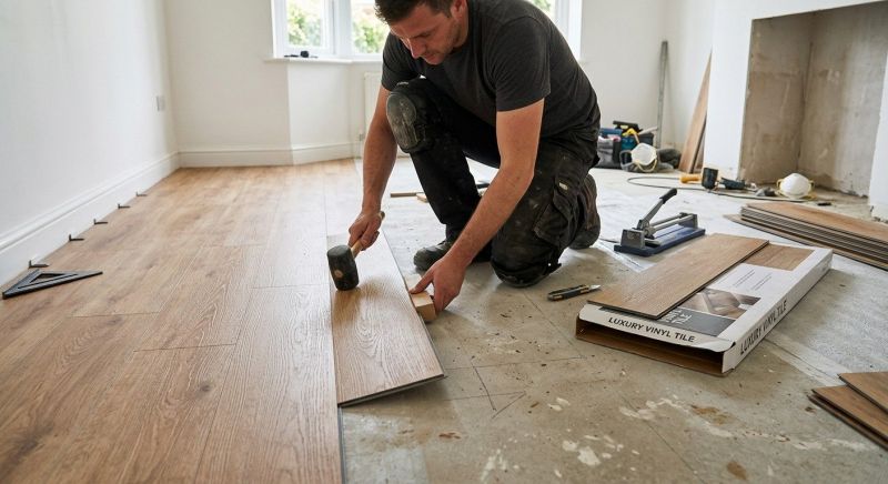 Luxury Vinyl Tile Installation in Chesapeake Beach, MD