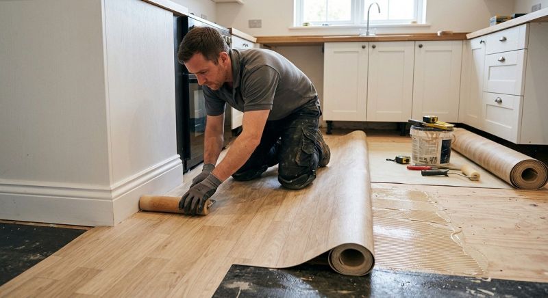Sheet Linoleum Installation in Springfield, VA